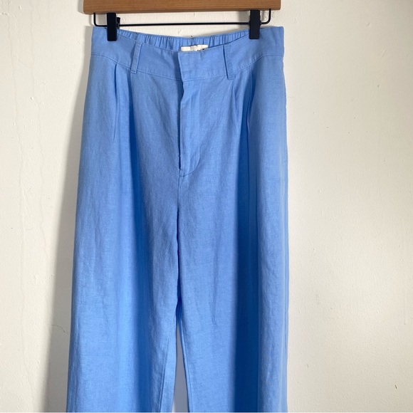 Abercrombie & Fitch Blue Two Piece Matching  Crop Top + Wide Leg Pants Medium - Picture 9 of 15